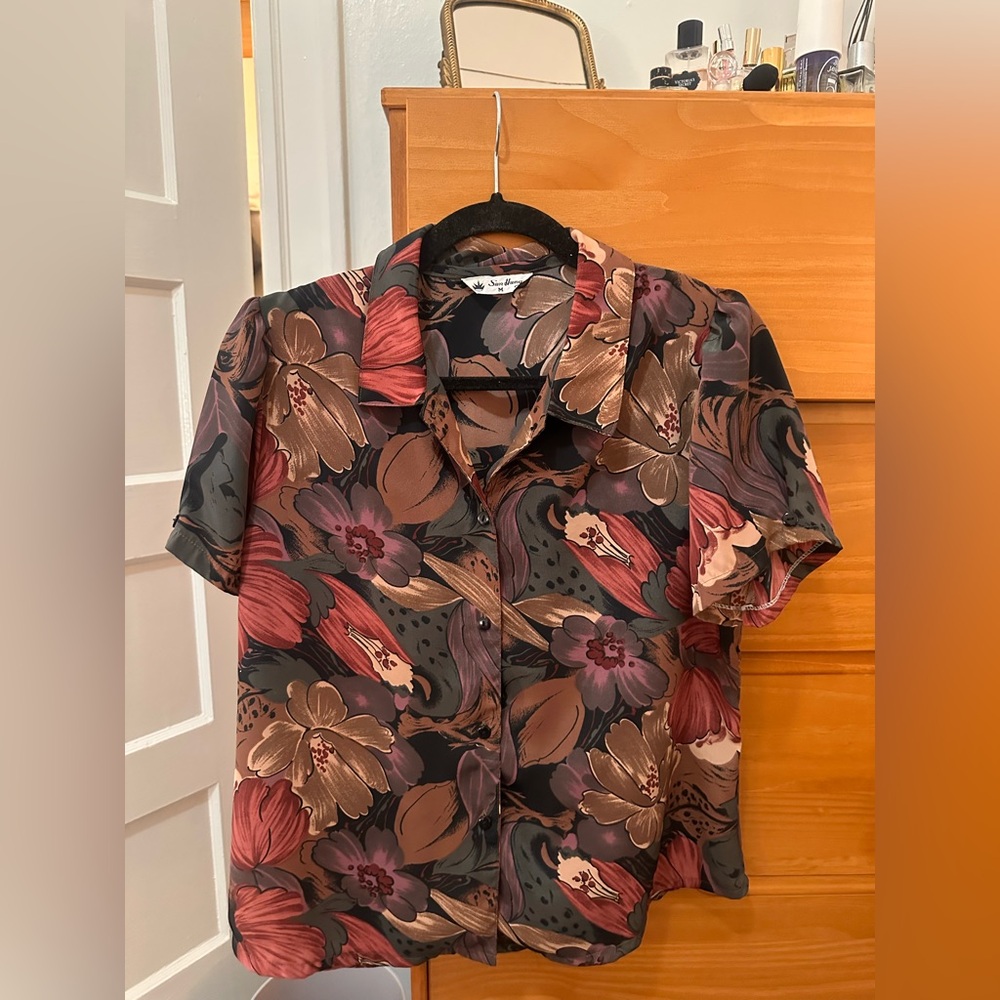 Vintage Scully women's Multicolor Floral Button Down Shirt